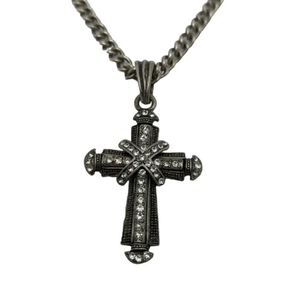 Black Cross with stones - Picture 1 of 2